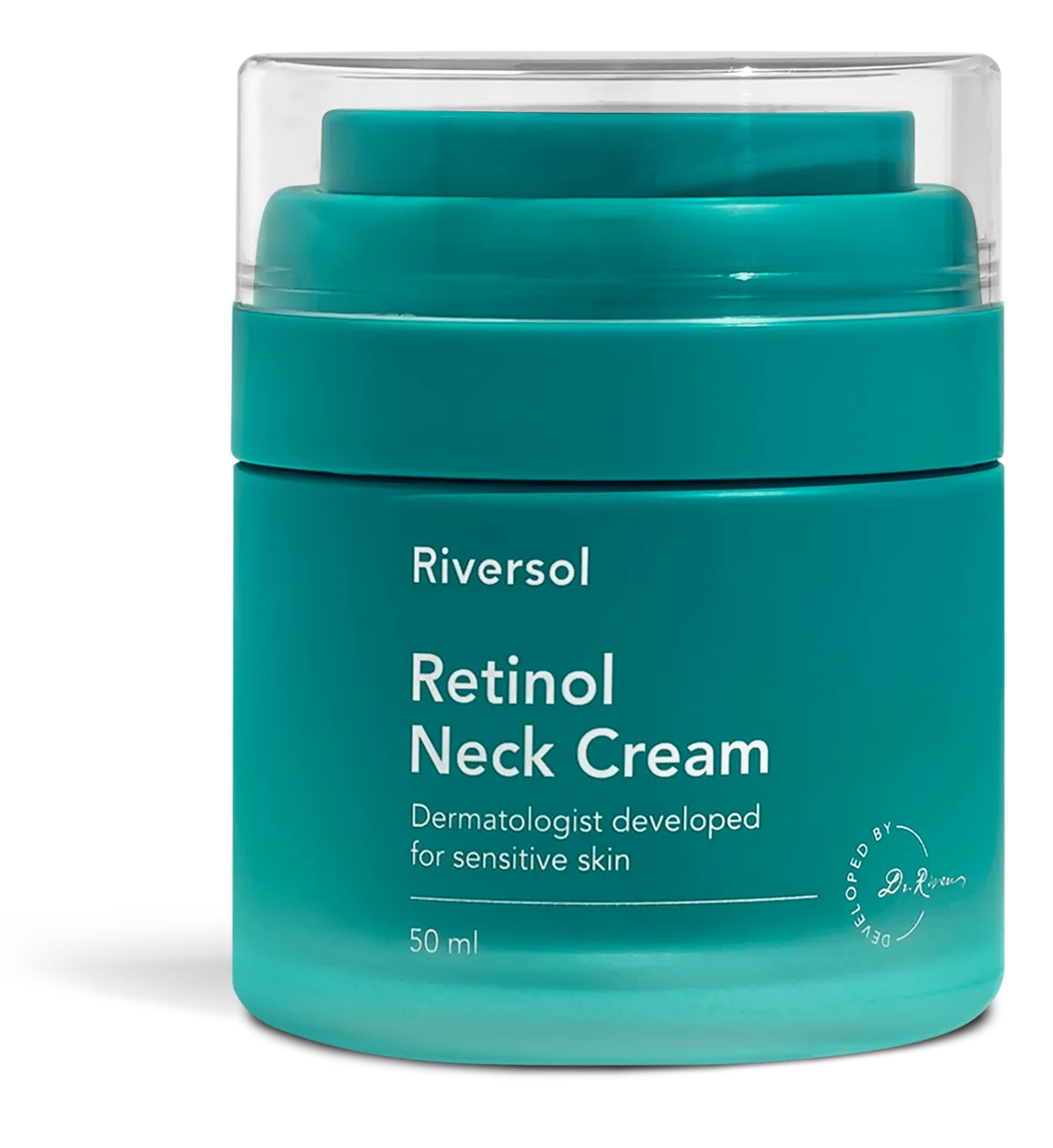 Riversol Retinol Neck Cream — dermatologist-developed for the delicate neck area